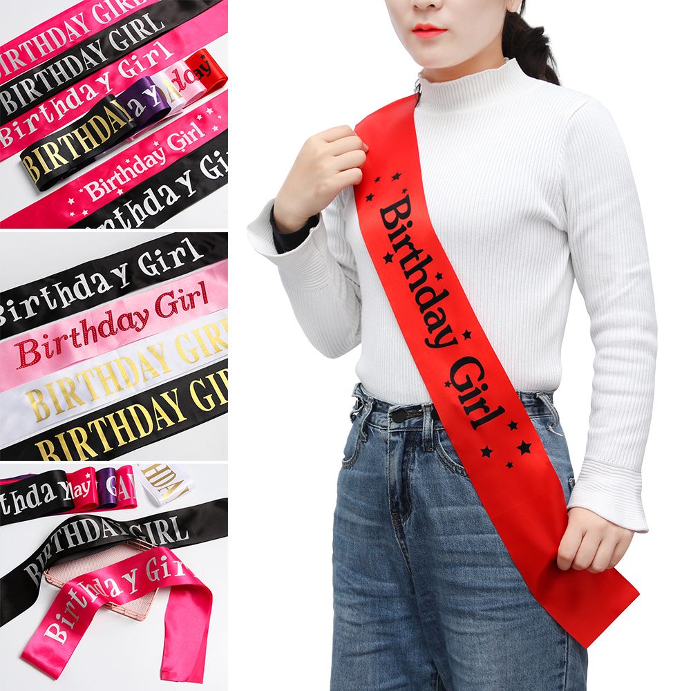 Birthday Girl Glitter Satin Sa - مراجعة Birthday Sash Glitter وسعره