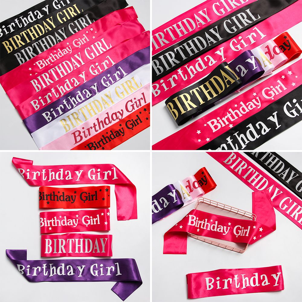 Birthday Girl Glitter Satin Sa - مراجعة Birthday Sash Glitter وسعره
