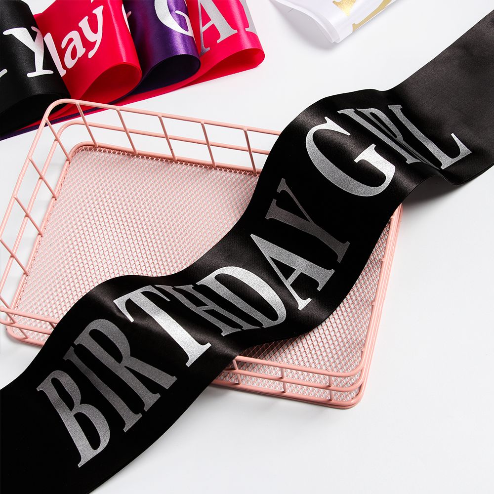 Birthday Girl Glitter Satin Sa - مراجعة Birthday Sash Glitter وسعره