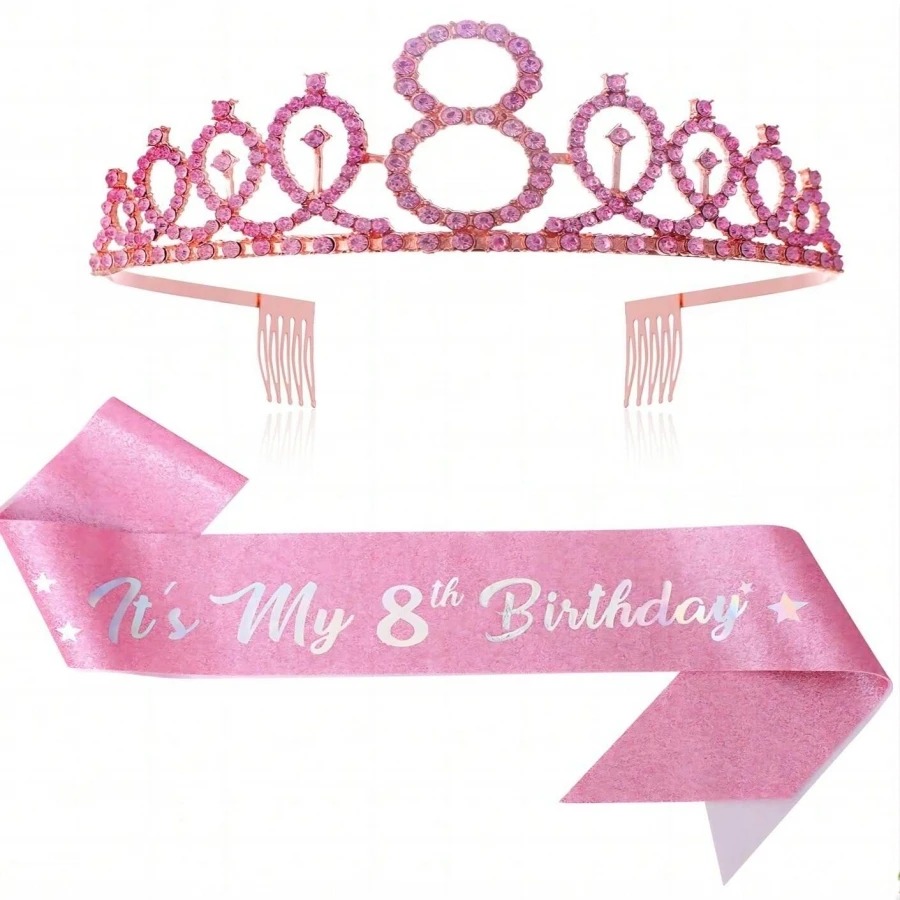 Glitter Birthday Crown Sash Wo - مراجعة Birthday Sash Glitter وسعره