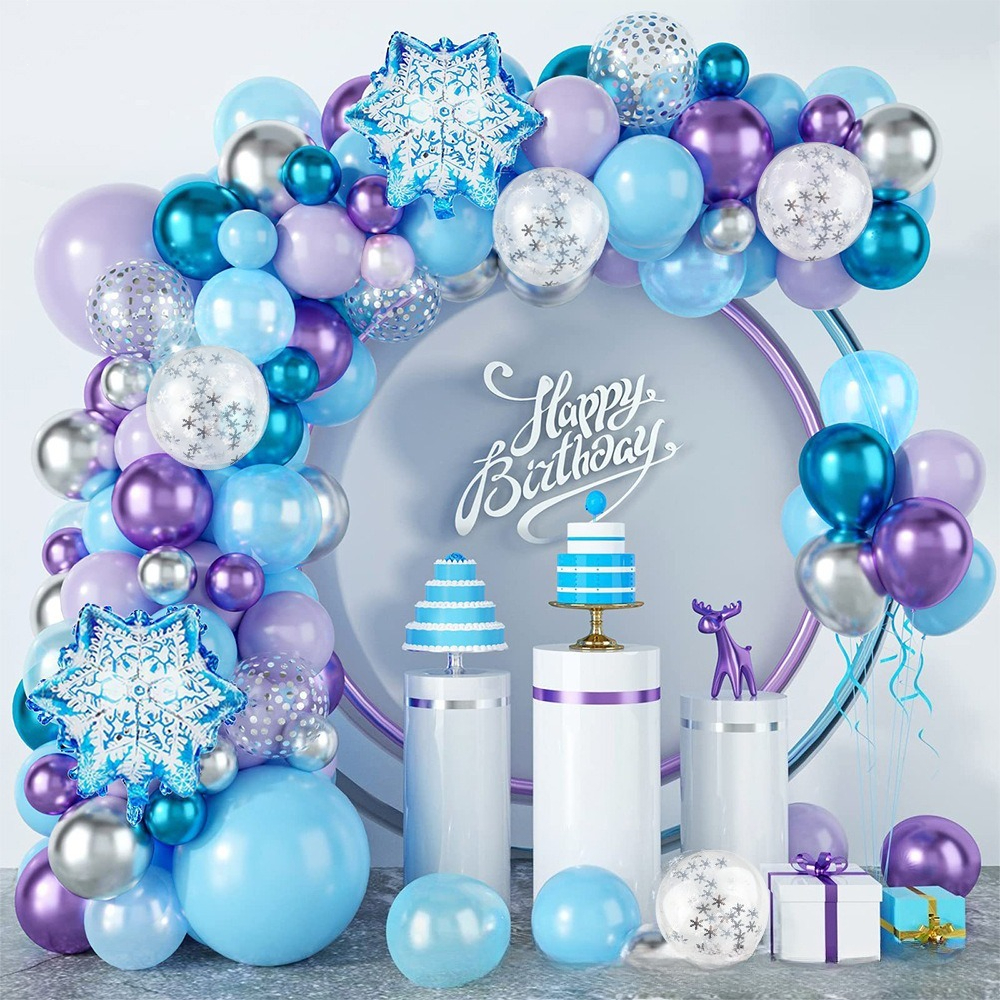 Winter Wonderland Snowflake Ba - مراجعة Balloon Arch Kit وسعره
