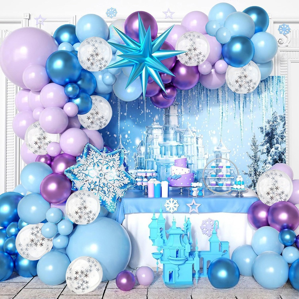 Winter Wonderland Snowflake Ba - مراجعة Balloon Arch Kit وسعره