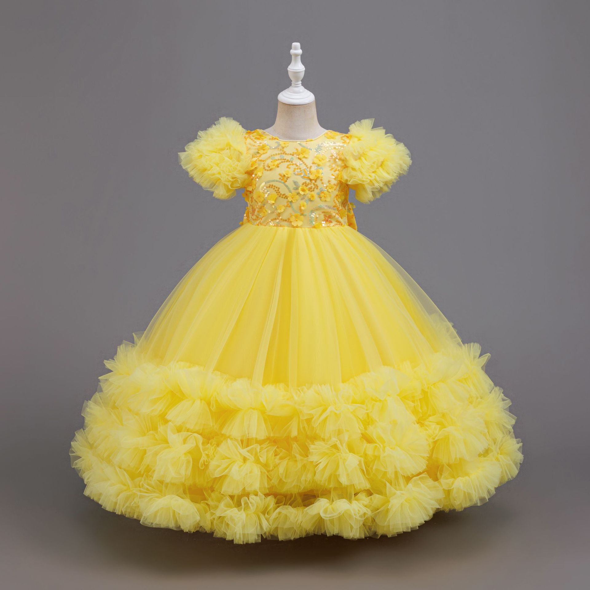 Girls Summer Yellow Sequin Wed - مراجعة Glitter Tablecloth وسعره
