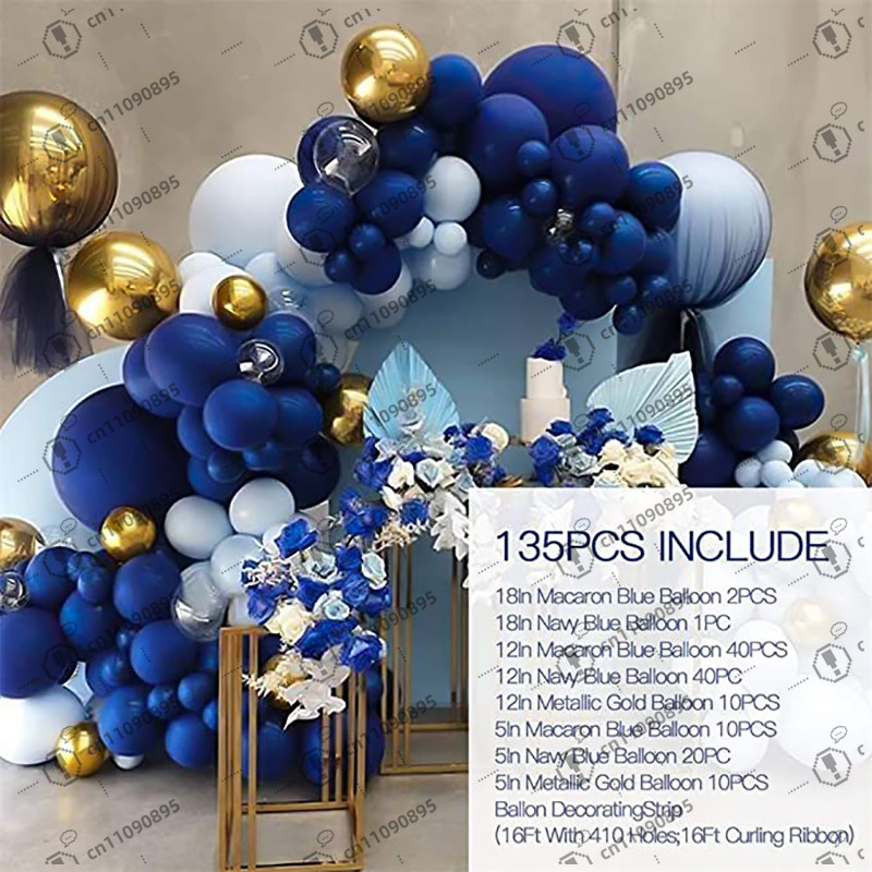 Macaron Blue Balloon Wedding B - مراجعة Balloon Arch Kit وسعره