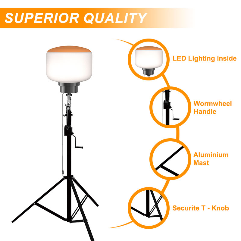 Outdoor Portable Led Work Ball - مراجعة Led Balloon Light وسعره