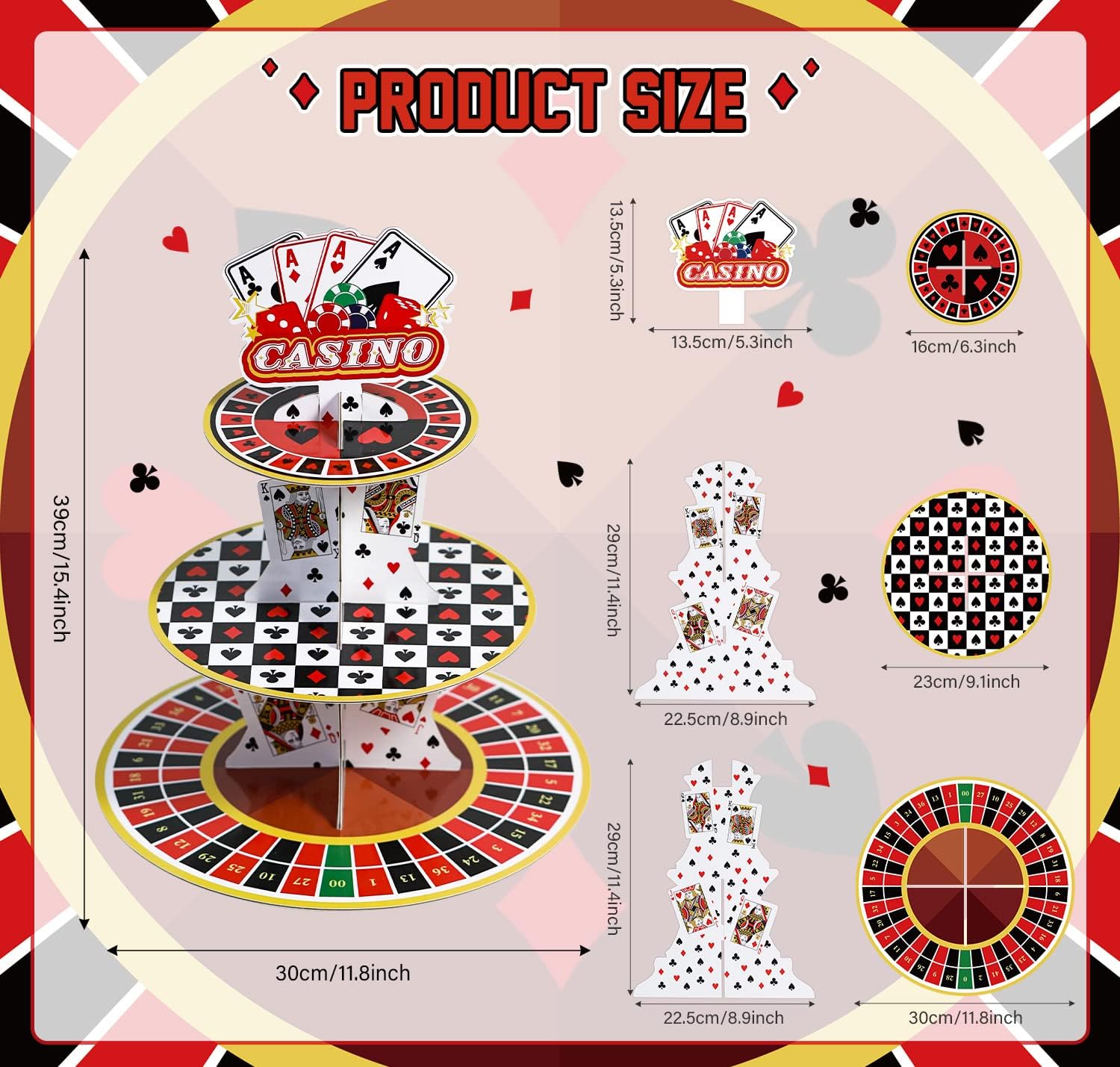 Casino Cupcake Stand 3 Tier fo - مراجعة Cupcake Stand Tier وسعره