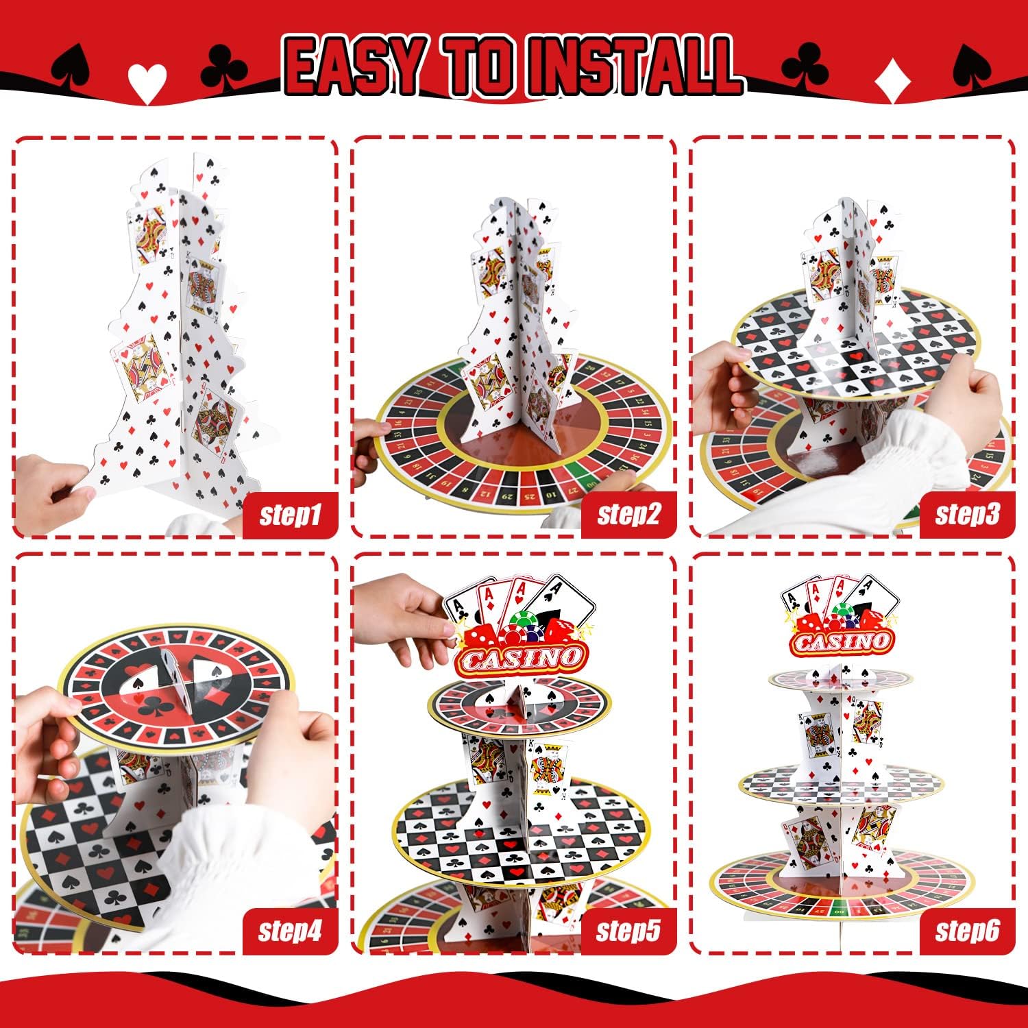 Casino Cupcake Stand 3 Tier fo - مراجعة Cupcake Stand Tier وسعره