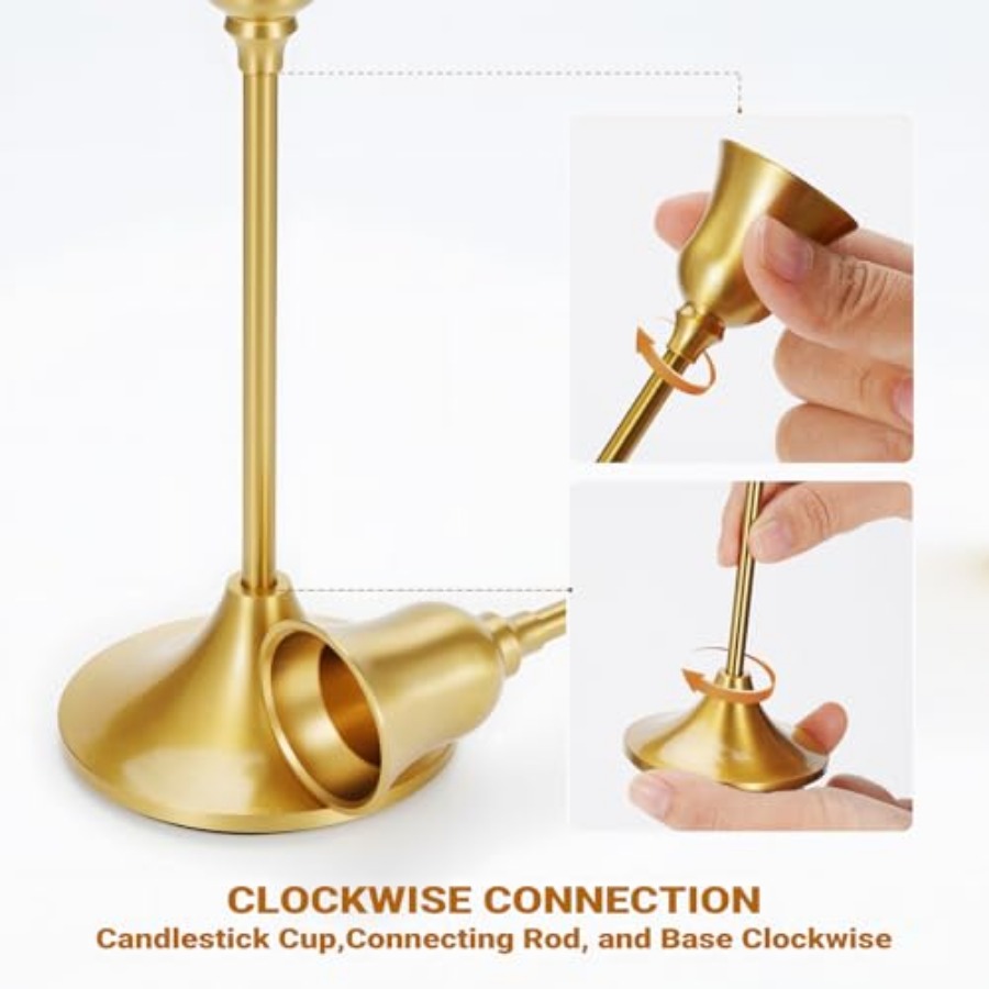 Taper Candle Stick Holder - 3P - مراجعة Centerpiece Stick وسعره