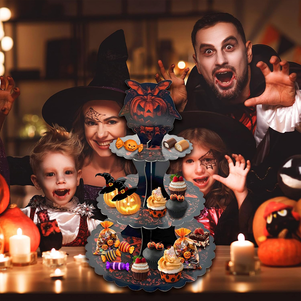 Halloween Cake Stand Pumpkin B - مراجعة Cupcake Stand Tier وسعره