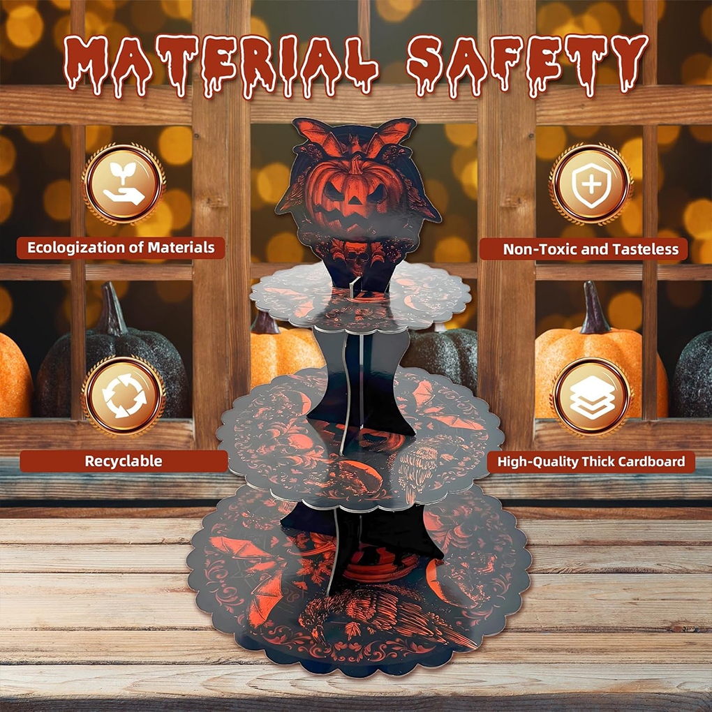 Halloween Cake Stand Pumpkin B - مراجعة Cupcake Stand Tier وسعره