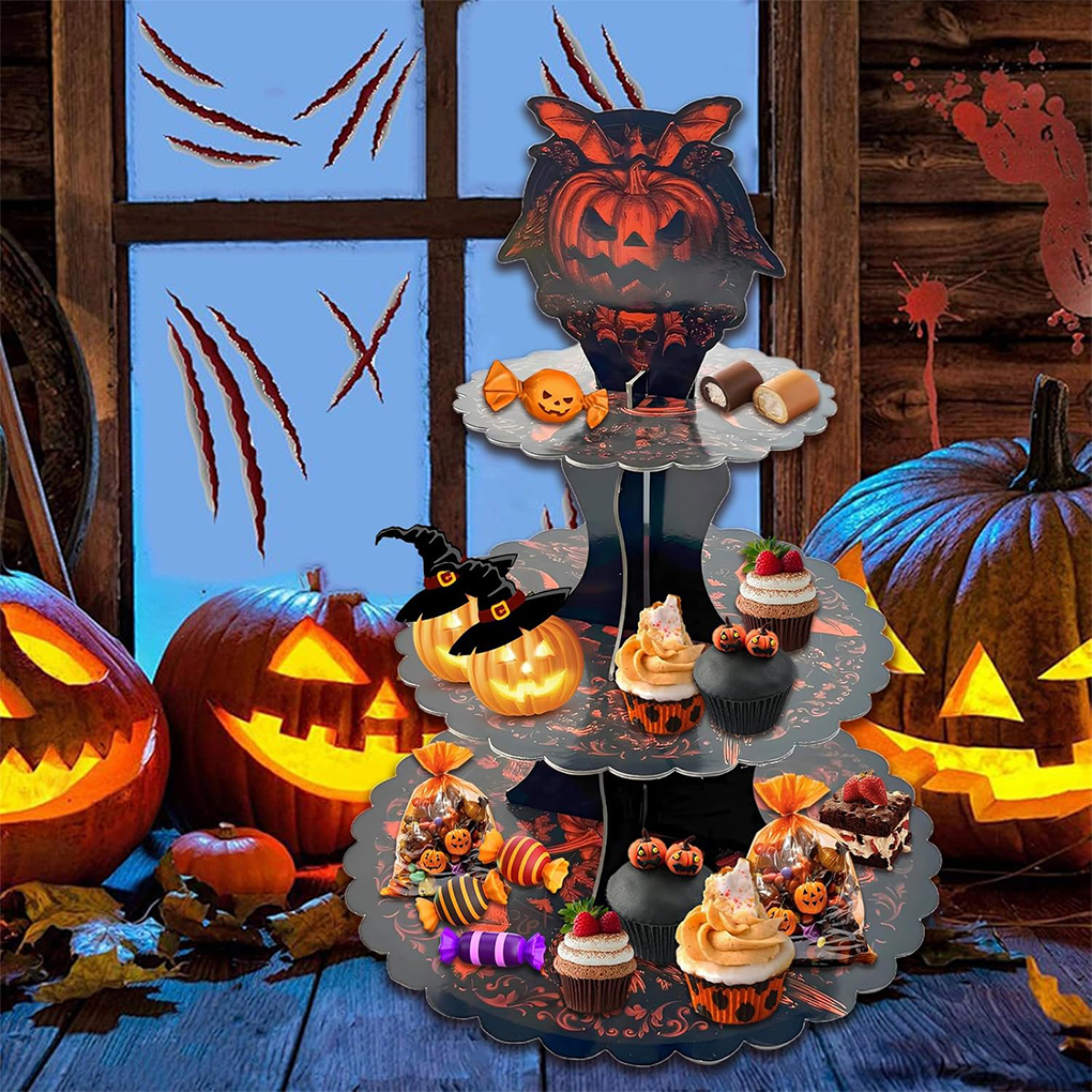 Halloween Cake Stand Pumpkin B - مراجعة Cupcake Stand Tier وسعره