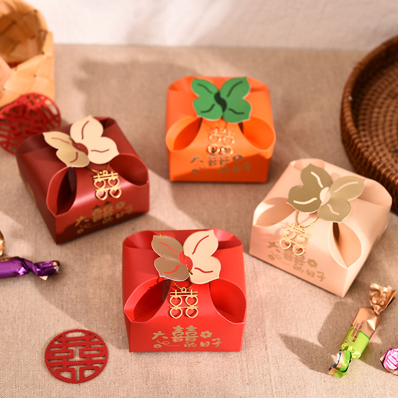 50pcs Orange Portable Gift Box - مراجعة Event Party Box وسعره