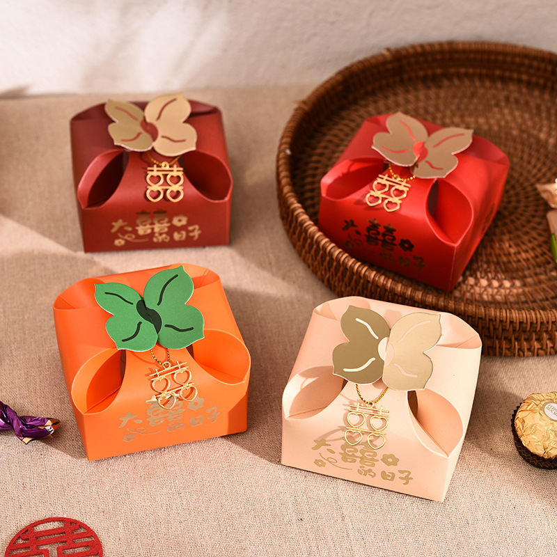 50pcs Orange Portable Gift Box - مراجعة Event Party Box وسعره
