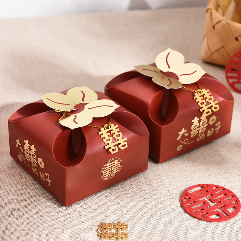 50pcs Orange Portable Gift Box - مراجعة Event Party Box وسعره