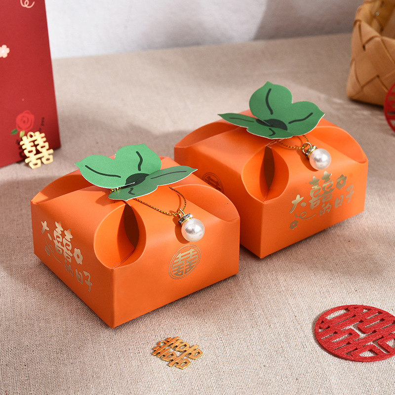 50pcs Orange Portable Gift Box - مراجعة Event Party Box وسعره