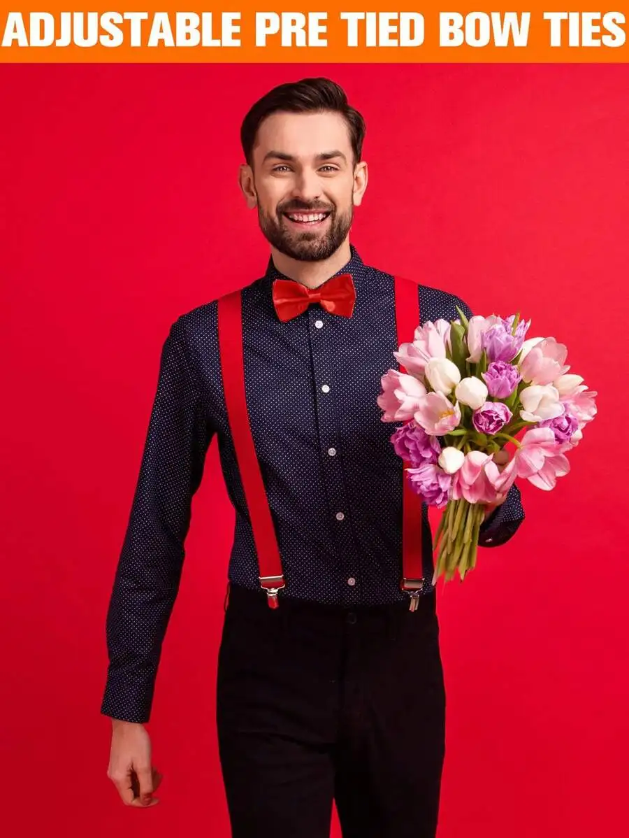 Mens Solid Color Satin Pre-Tie - مراجعة Event & Party Supply وسعره