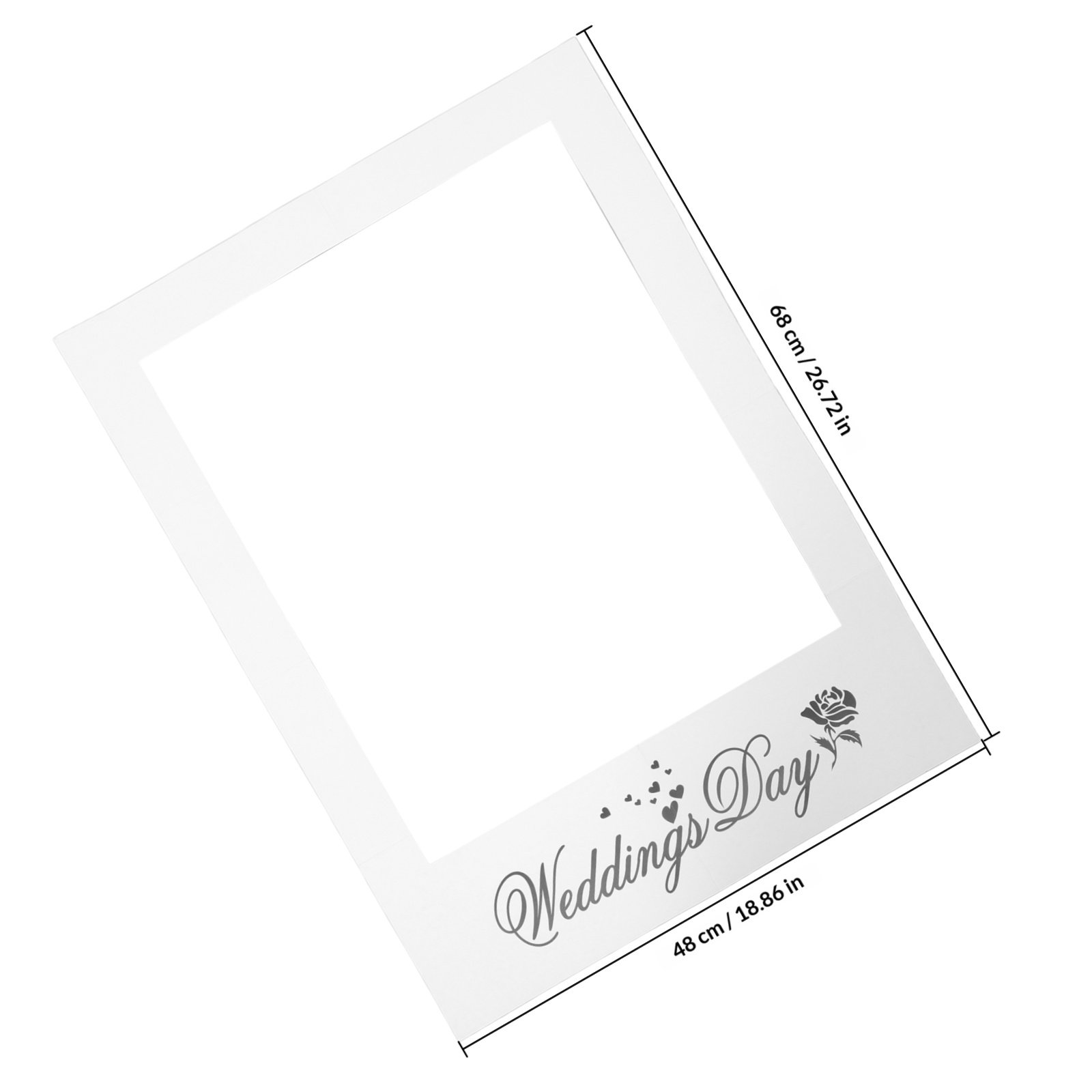 Simple Fashion White Paper Pho - مراجعة Photo Booth Frame وسعره