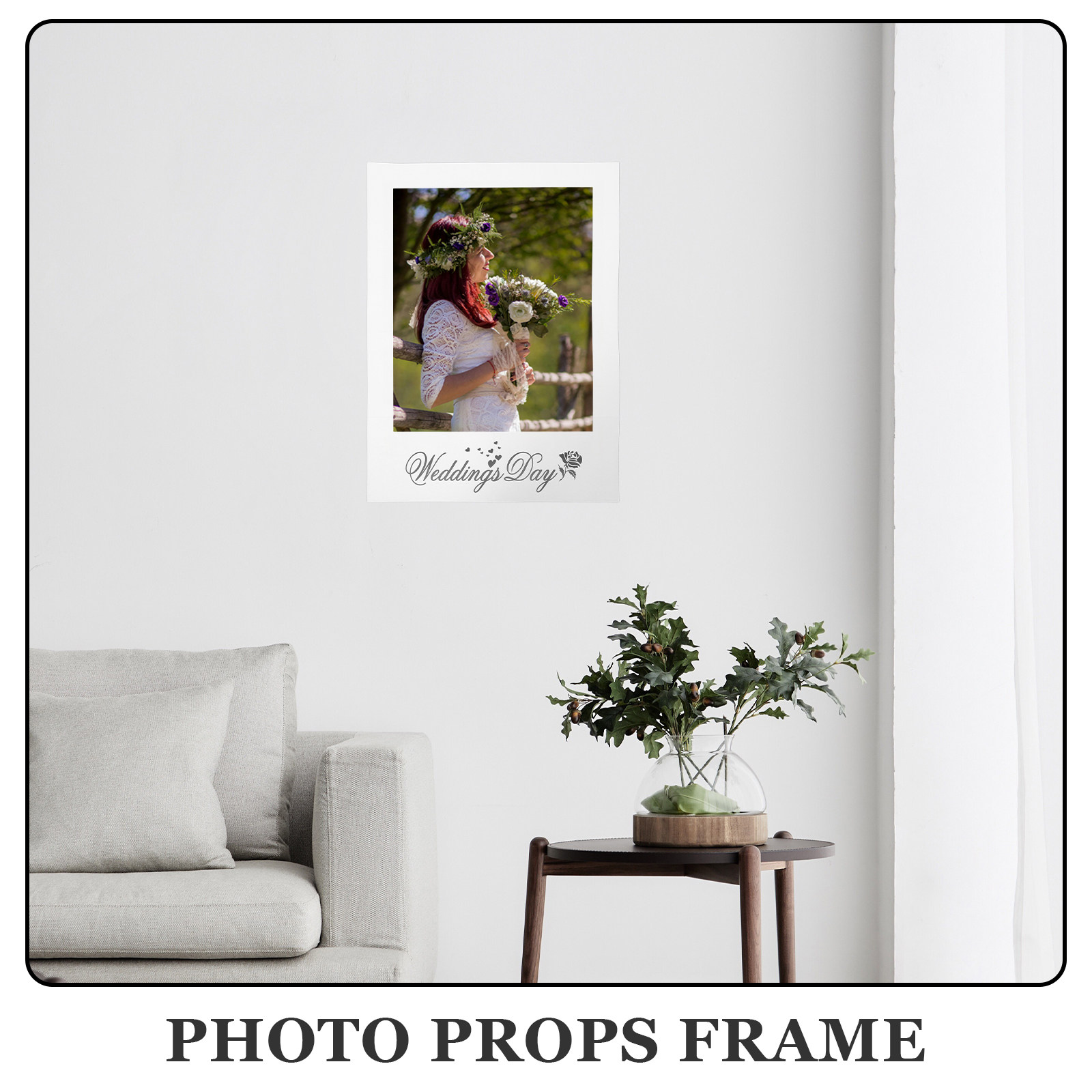 Simple Fashion White Paper Pho - مراجعة Photo Booth Frame وسعره