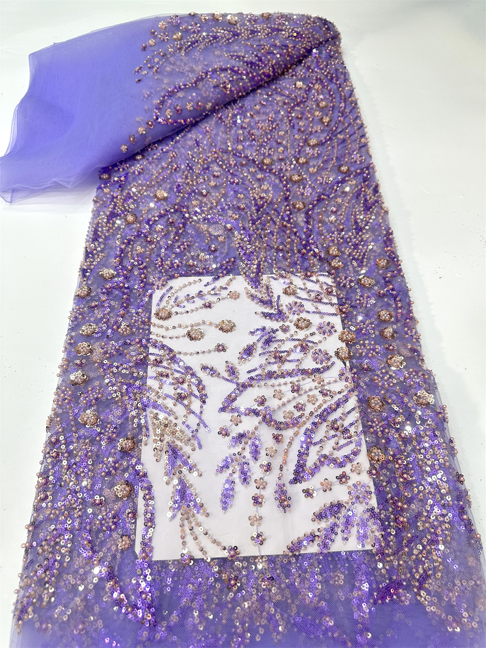 African Luxury French Beaded L - مراجعة Glitter Tablecloth وسعره
