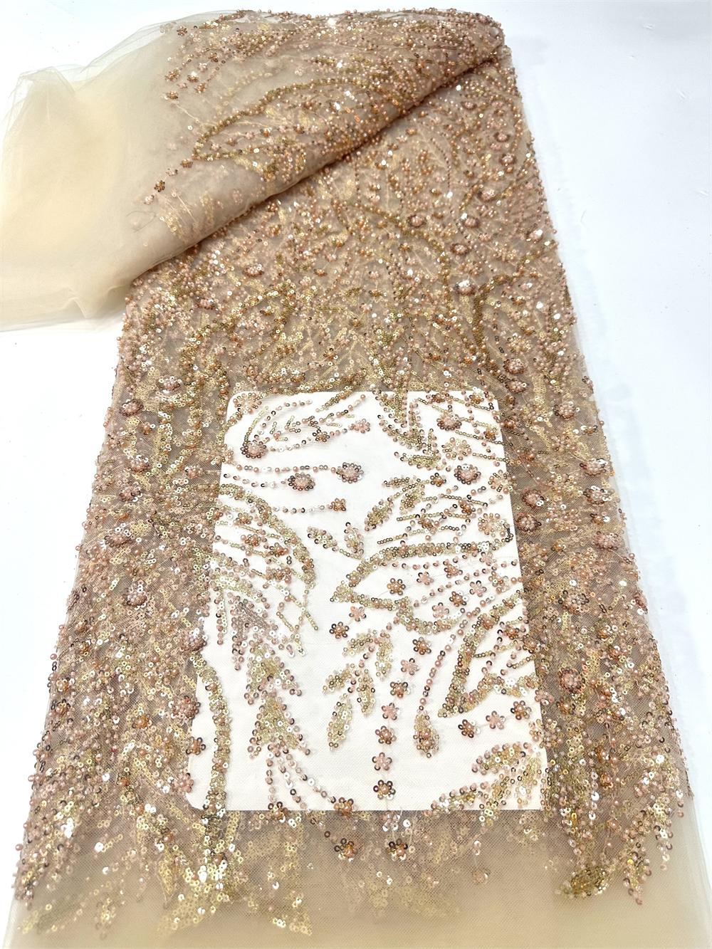 African Luxury French Beaded L - مراجعة Glitter Tablecloth وسعره