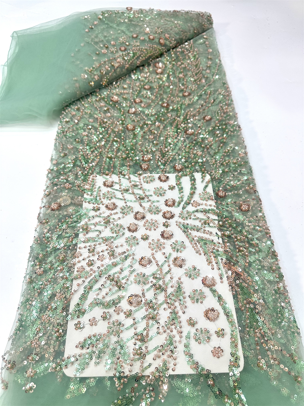 African Luxury French Beaded L - مراجعة Glitter Tablecloth وسعره